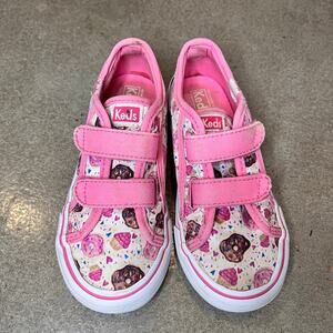 Keds pink doughnut slip on fashion shoes toddler girls size 11 sneakers